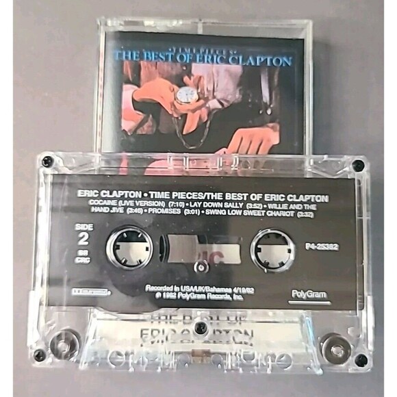 Vintage Time Pieces The Best Of Eric Clapton  (1982) cassette tape Polydor - Picture 4 of 4